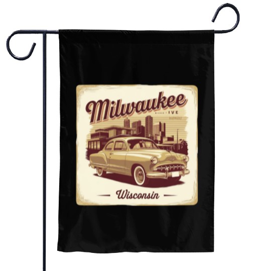 Milwaukee Souvenir and Travel Gift Idea Garden Flags