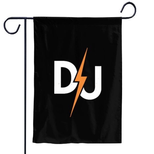 DJ Lightning Bolt – High-Energy Music Lover Logo Garden Flags