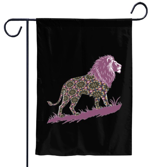 Star of David Pattern 1 Lion of Judah Garden Flags