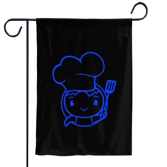 Bird Chef Cap Duck Delicious Hungry Eat Sweet Cute Garden Flags