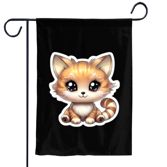 Kawaii Cat Garden Flags