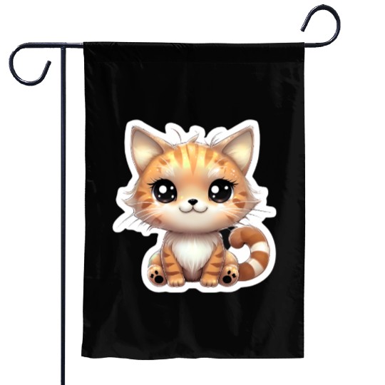 Kawaii Cat 2 Garden Flags