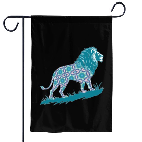 Star of David Pattern 8 Lion of Judah Garden Flags