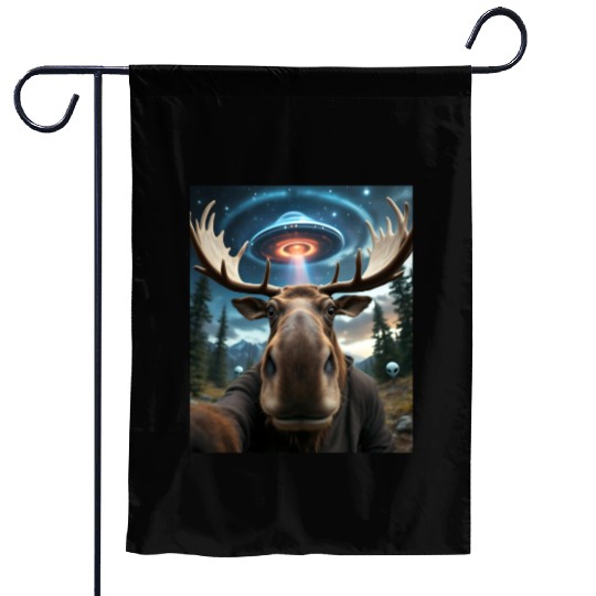 Moose Garden Flags