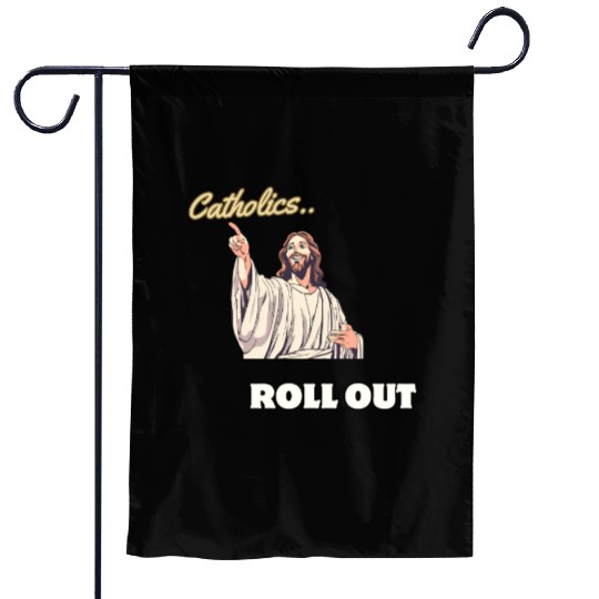 Catholics Roll Out- Jesus Transformer Garden Flags