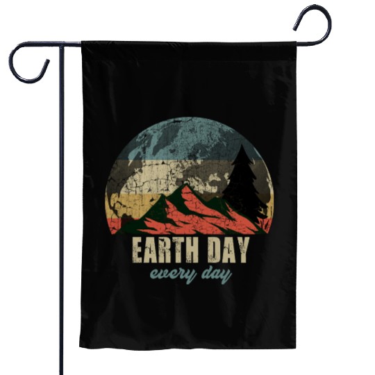 Earth Day Everyday Garden Flags, vintage Garden Flags