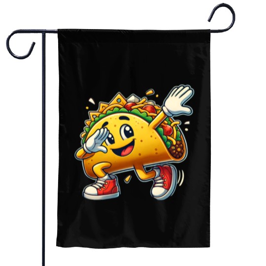 Dabbing Taco Cinco de Mayo Mexican Food Garden Flags