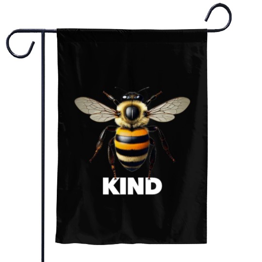 Bumble bee kind cute birthday present Garden Flags