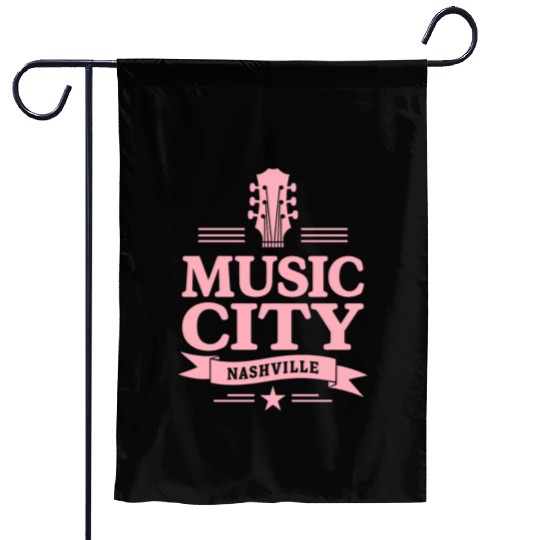 Music City Nashville Guitar Tennessee Garden Flags