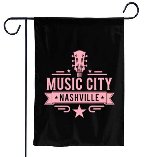 Music City Nashville Guitar Tennessee Garden Flags