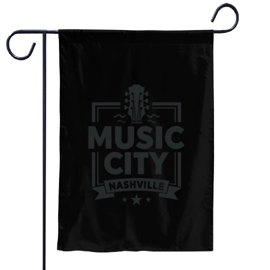 Music City Nashville Guitar Tennessee Garden Flags