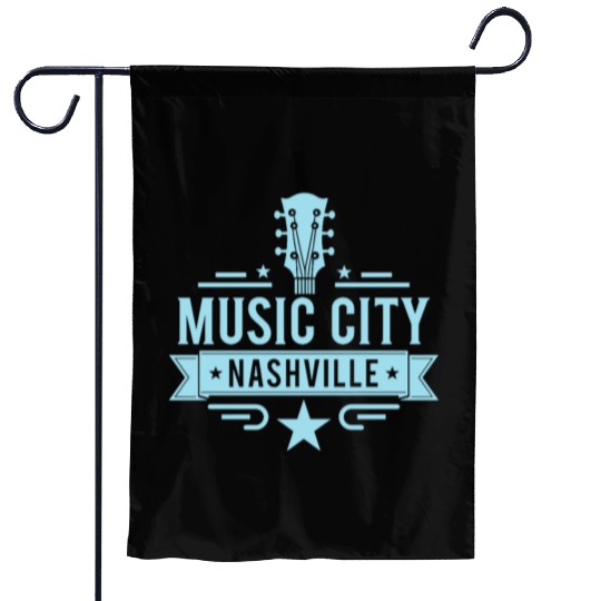 Music City Nashville Guitar Tennessee Garden Flags