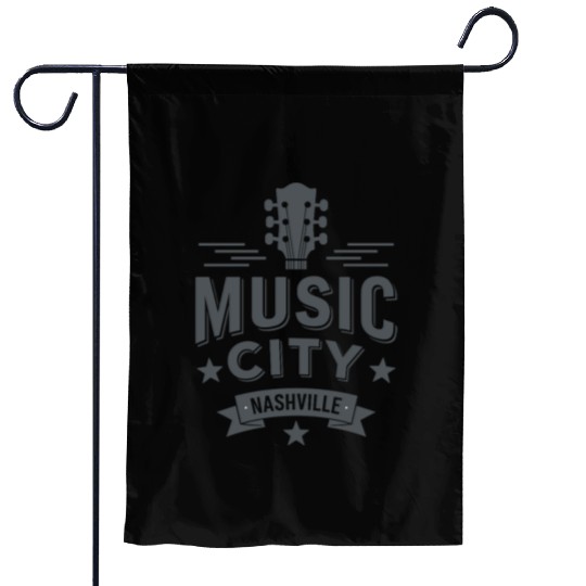 Music City Nashville Guitar Tennessee Garden Flags