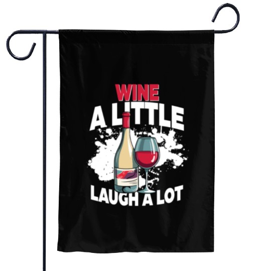 Barkeeper Bartender Wine A Litte Laugh A Lot Garden Flags
