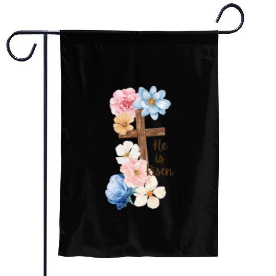 He is Risen Garden Flags