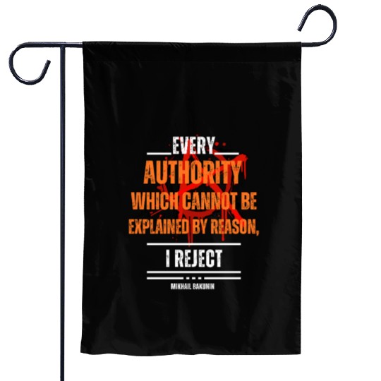 Anarchist Philosophy Bakunin Series Garden Flags
