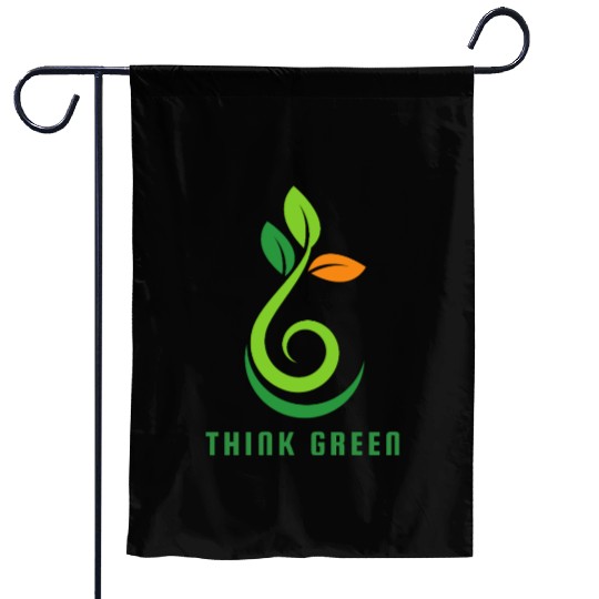 Think Green – Eco-Friendly Green Leaf Garden Flags