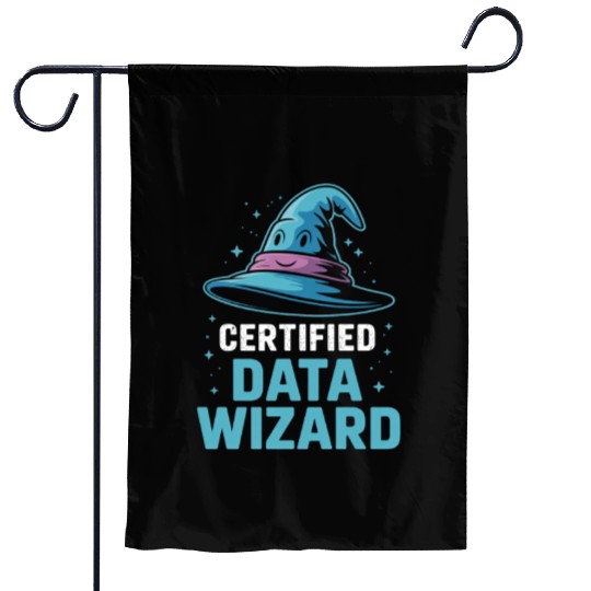 Certified Data Wizard Data Scientist Garden Flags