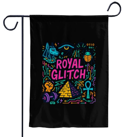 ROYAL GLITCH – Doodle Edition Garden Flags