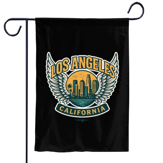 Los Angeles California Garden Flags