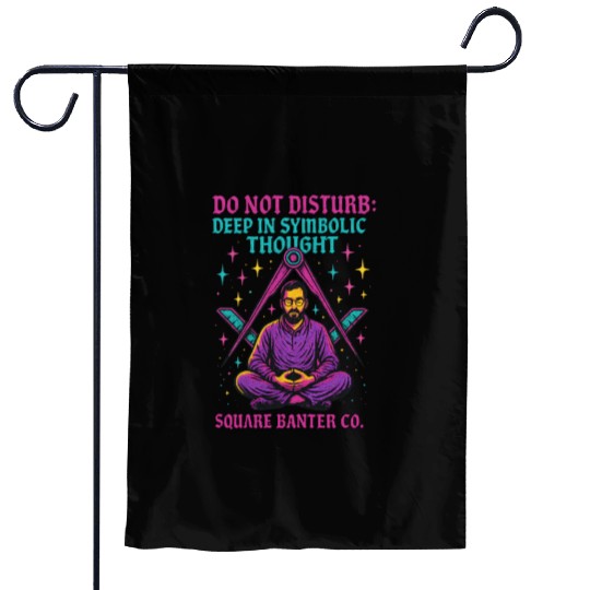Do Not Disturb: Deep in Symbolic Thought Garden Flags