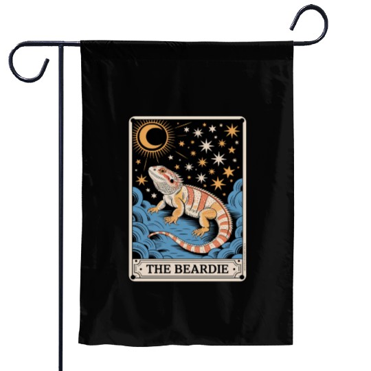 The Beardie Tarot Card Pogona Reptile Lover Garden Flags