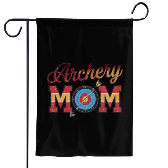 Archery Mom - Bullseye Mom Garden Flags