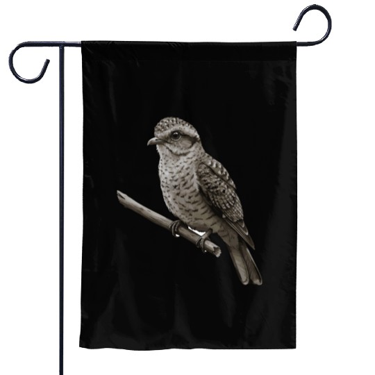 Realistic Grackle Bird Illustration Garden Flags