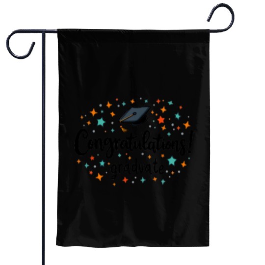 Congratulations Graduate! | Fun and Colorful Gradu Garden Flags