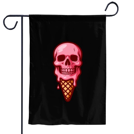 ice-cream skull Garden Flags