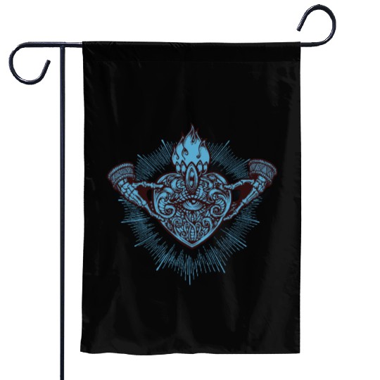 Sacred Heart Claddagh Symbol - Lowbrow Garden Flags