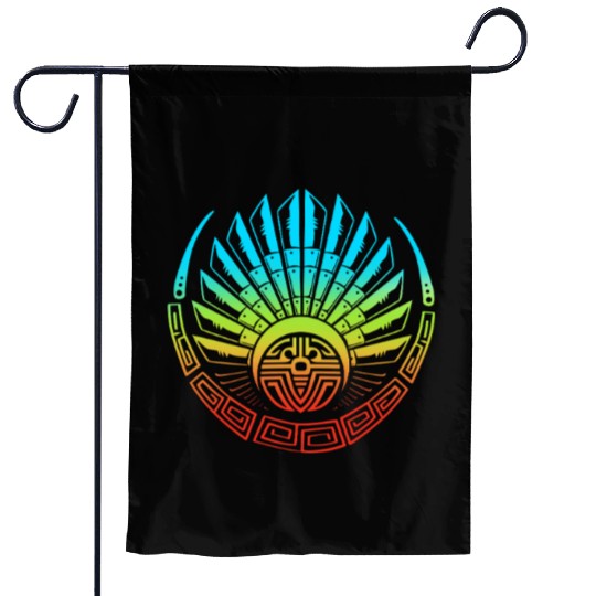 Mayan And Aztec Quetzalcoatl Maya Tribal Garden Flags