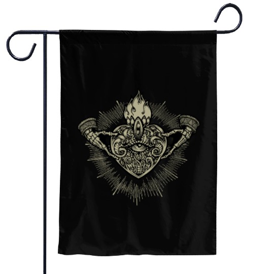 Sacred Heart Claddagh Symbol - Gold Garden Flags