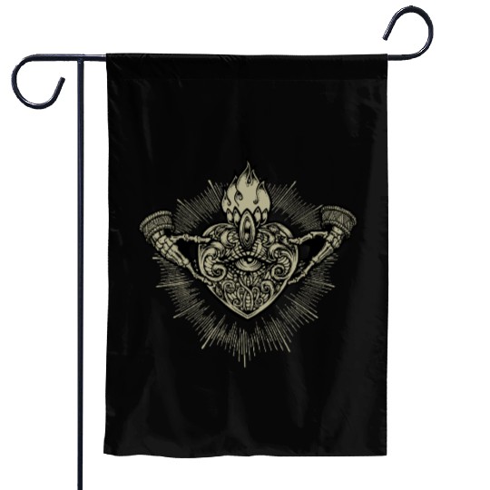 Sacred Heart Claddagh Symbol - Gold Garden Flags