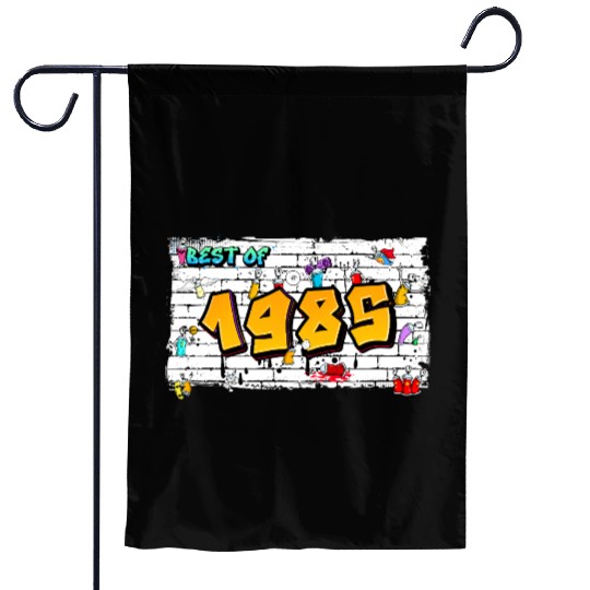 Best of 1985 Graffiti – 40 Years of Neon Nostalgia Garden Flags