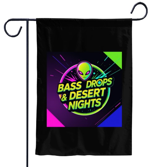 Eclectic Bass Drops Desert Nights Garden Flags