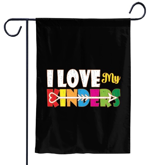 I Love My Kinders Colorful Teacher Appreciation Te Garden Flags