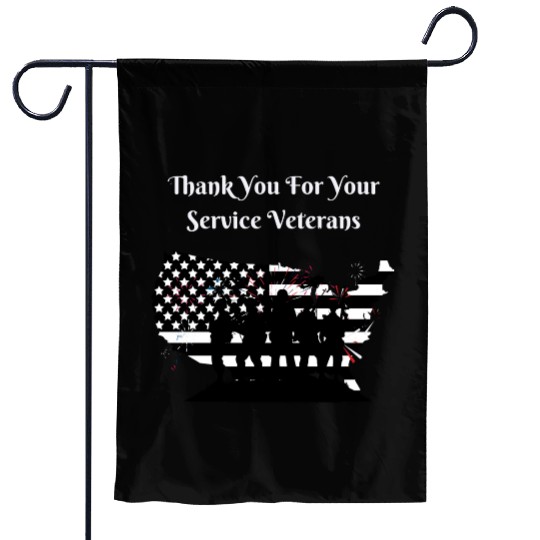 Thank You For Your Service Veterans day US Army Garden Flags