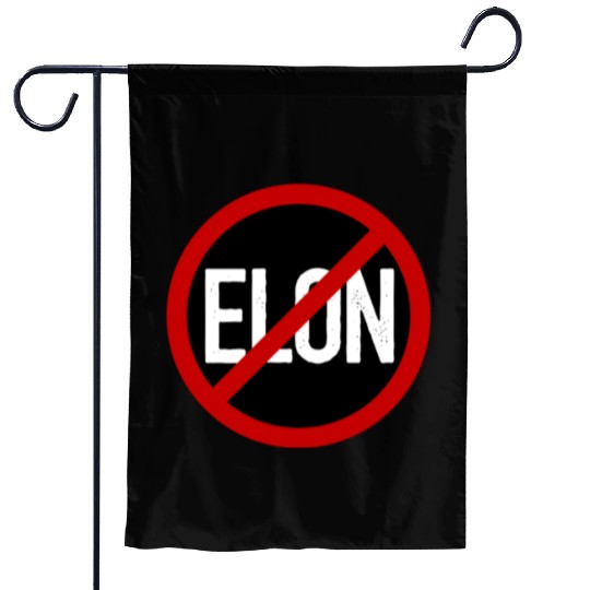 Anti Elon Musk Bumper Fascist prohibition sign Garden Flags