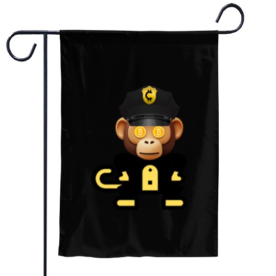 Just another monkey in the money circus Garden Flags