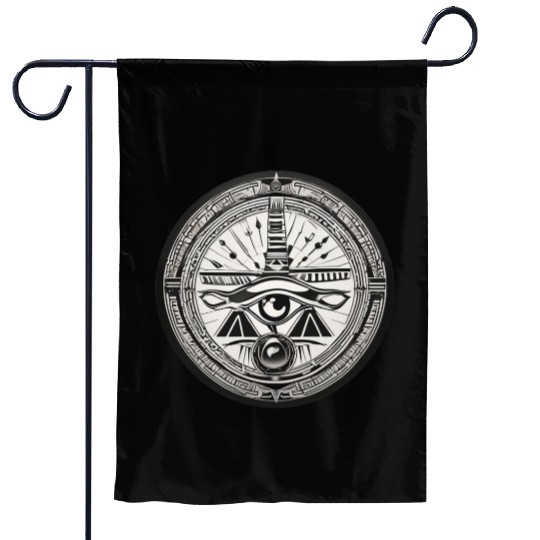 Mystic Eye Seal – Symbol of Vision and Power Garden Flags