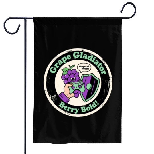 Grape Gladiator Berry Bold Gamer Garden Flags