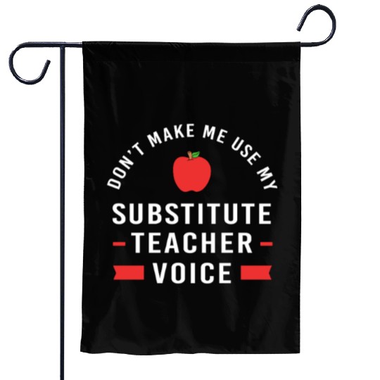 Back To School Substitute Teacher Garden Flags