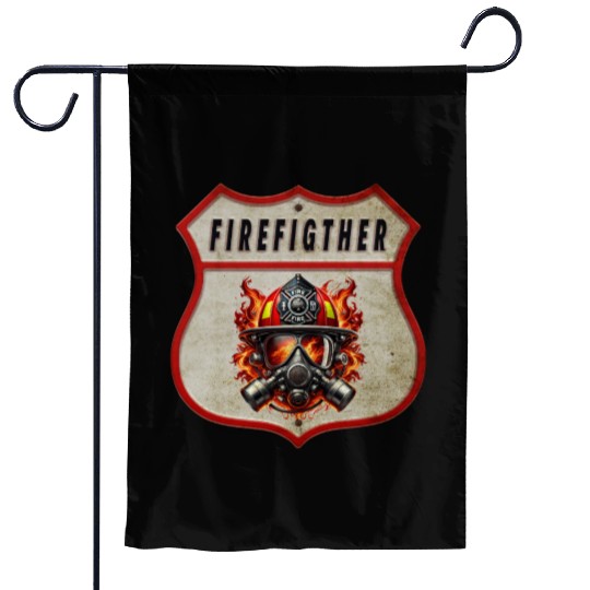 Fire Brigade Coat Of Arms Garden Flags