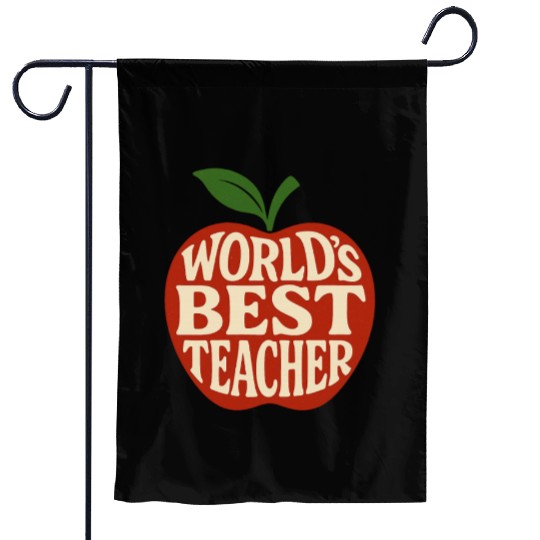 Worlds Best Teacher Garden Flags
