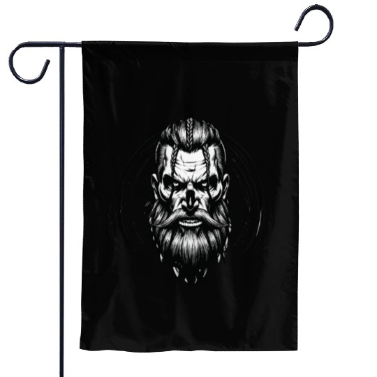 Viking Warrior Man Odin Thor Norman Walhalla Garden Flags