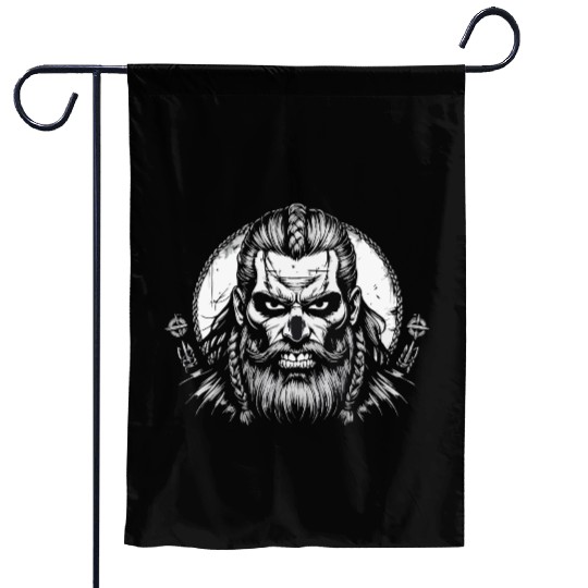 Viking Warrior Man Odin Thor Norman Walhalla Garden Flags