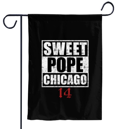 Sweet Pope Chicago 14 Garden Flags