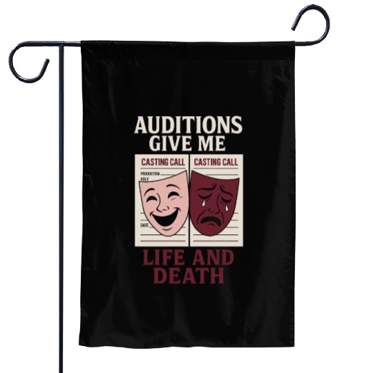 Theater Kid Drama Club Musical Theater Nerd Stage Garden Flags