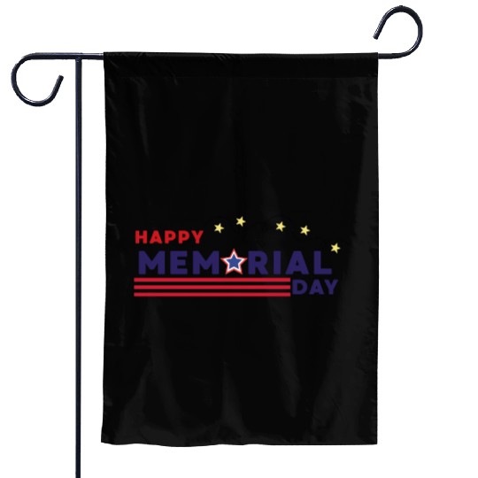 Happy Memorial Day – USA Star & Stripes Design Garden Flags
